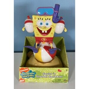 Spongebob Squarepants Nickelodeon Squirt ‘n Snorkel Sprinkler • NEW • (2007)